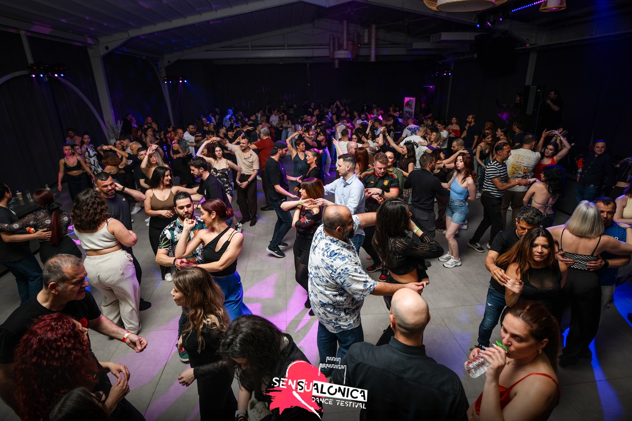 Packed dance floor at Sensualonica Dance Festival